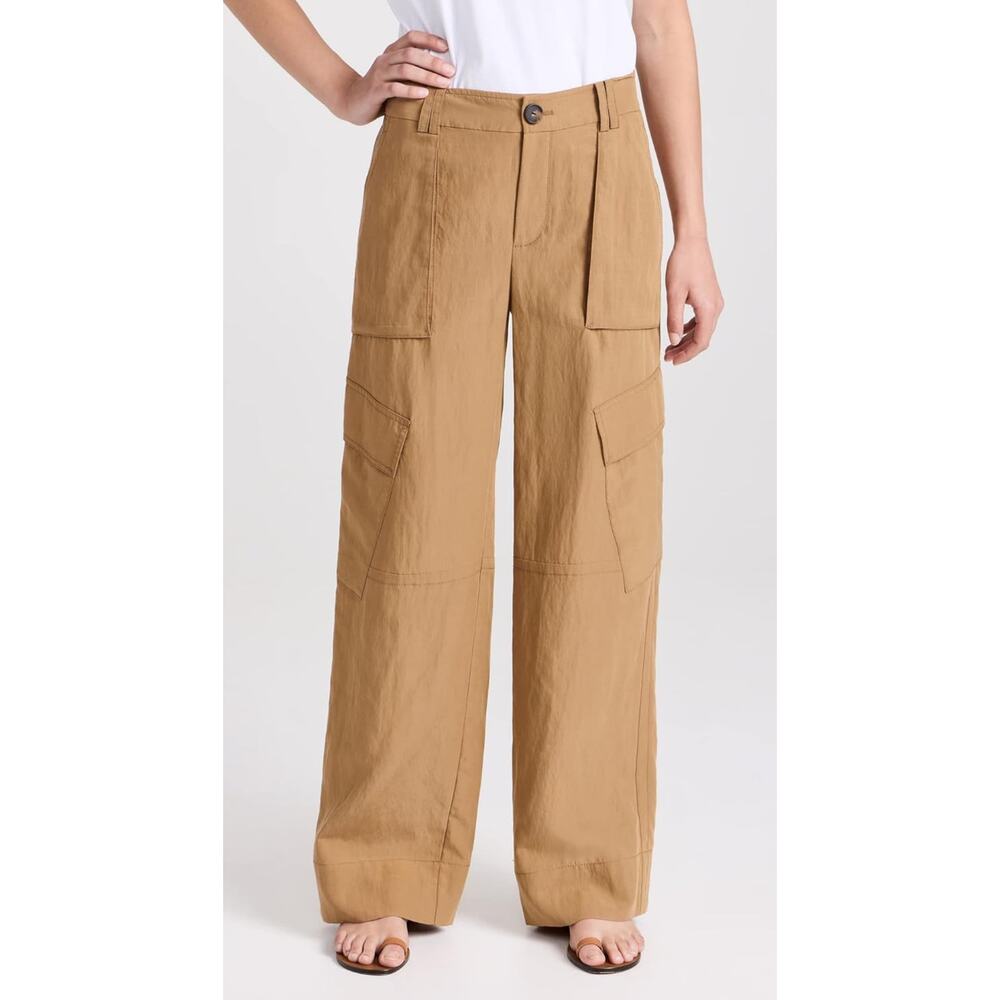 VINCE NWT Mid-Rise Fluid Cargo Trouser Pants Brown Nile Sz 16 Gorpcore $395 MSRP - Picture 10 of 10